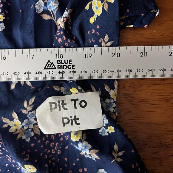 Torrid Women's L 12 Plus Floral Blouse Corset Lace Up Back Peplum Cottagecore - Picture 12 of 15